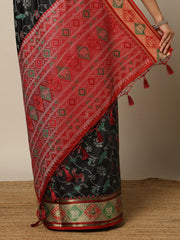 Printed Art Silk Patola Saree