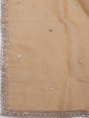 Embroidered Tissue Unstitched Suit With Dupatta