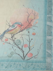 Embroidered Cotton Blend Unstitched Suit With Pant & Dupatta