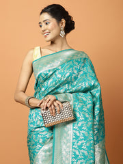 Stone Work Banarasi Woven Saree