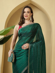 Sequence Work Satin Saree