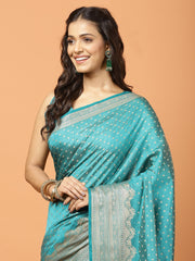 Zari Border Woven Art Silk Saree