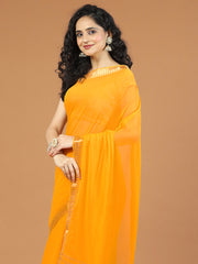 Zari Border Chiffon Woven Saree