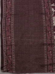 Printed Cotton Blend Unstitched Suit With Dupatta