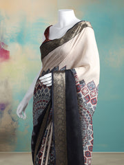 Printed Tussar Saree