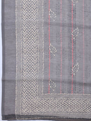 Printed Chanderi Unstitched Suit With Dupatta