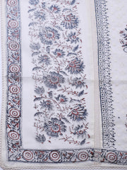 Embroidered Cotton Blend Ustitched Suit With Pant & Dupatta