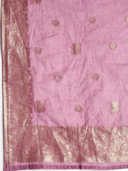 Woven Neck Chanderi Unstitched Suit With Dupatta