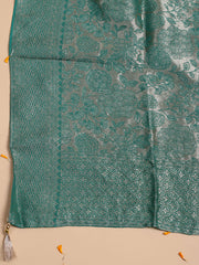 Kanjeevaram Chanderi Unstitched Suit With Dupatta