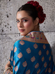 Woven Design Satin Silk Saree