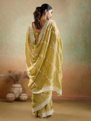 Embroidered Chiffon Saree