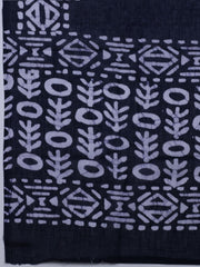 Printed Cotton Blend Unstitched Suit With Dupatta