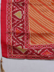 Printed Chanderi Unstitched Suit With Dupatta