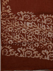 Printed Cotton Blend Unstitched Suit With Dupatta