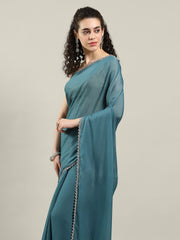 Plain Georgette Saree