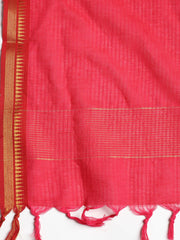 Neck Embroidered Cotton Blend Unstitched Suit With Dupatta