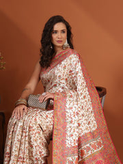 Woven Design Satin Saree