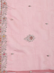 Embroidered Tissue Unstitched Suit With Dupatta