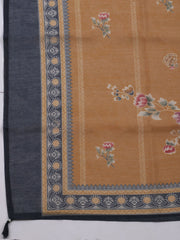 Printed Chanderi Unstitched Suit With Dupatta