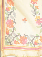 Printed Chanderi Unstitched Suit With Dupatta