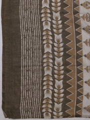 Printed Cotton Blend Unstitched Suit With Dupatta