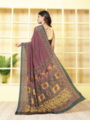 Digital Printed Crepe Saree