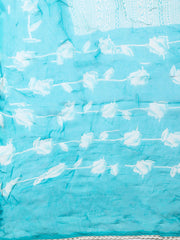 Embroidered Cotton Blend Unstitched Suit With Pant & Dupatta