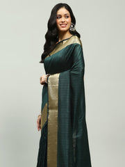 Embroidered Border Booti Art Silk Saree