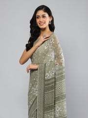 Digital Printed Georgette Saree