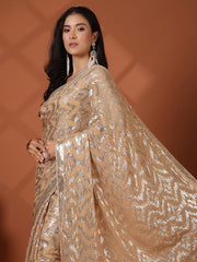 Embroidered Georgette Saree