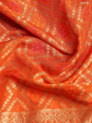 Neck Embroidered Chanderi Unstitched Suit With Dupatta