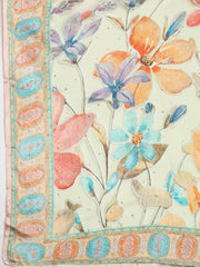 Embroidered Chinon Unstitched Suit With Dupatta