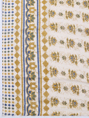 Printed Cotton Blend Unstitched Suit With Dupatta