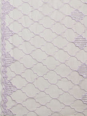 Embroidered Chanderi Unstitched Suit With Pant & Dupatta