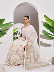 Printed Cotton Blend Saree