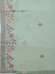 Embroidered Chiffon Unstitched Suit With Dupatta