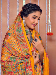 Printed Art Silk Saree