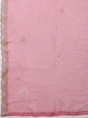 Embroidered Oraganza Unstitched Suit With Dupatta