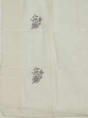 Printed Cotton Unstitched Suit With Pant & Dupatta