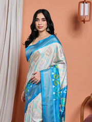 Digital Printed Art Silk Saree