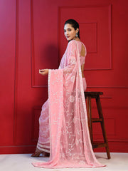 Embroidered Georgette Saree