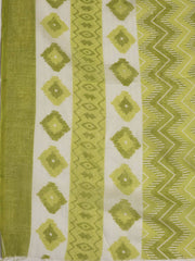 Printed Cotton Blend Unstitched Suit With Dupatta