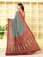 Digital Printed Crepe Saree