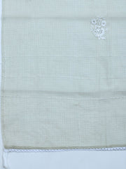 Neck Embroidered Cotton Blend Unstitched Suit With Dupatta