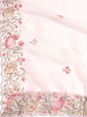 Embroidered Organza Unstitched Suit With Dupatta