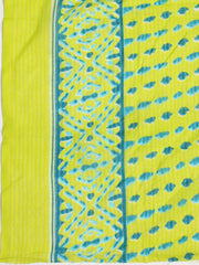 Printed Cotton Blend Unstitched Suit With Dupatta