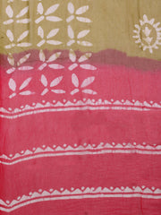 Printed Cotton Blend Unstitched Suit With Dupatta