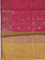 Neck Embroidered Cotton Blend Unstitched Suit With Dupatta