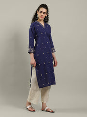 Printed Cotton Blend Kurta