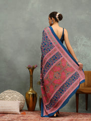 Digital Printed Crepe Saree